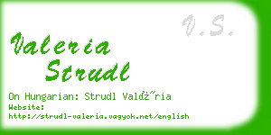 valeria strudl business card